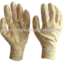 nitrile/latex palm coated glove